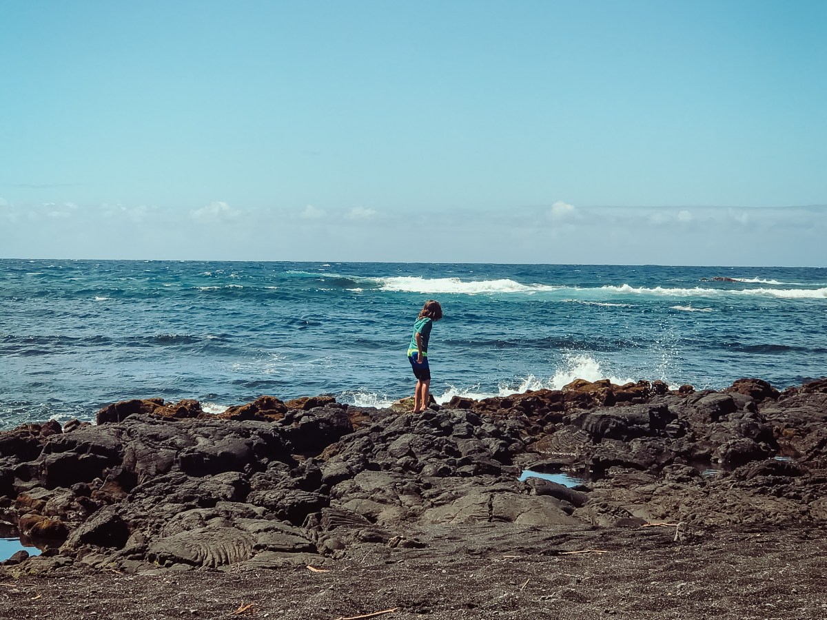 Our Adventure to South Point – Black Sand Beach&nbsp;(Punalu’u)